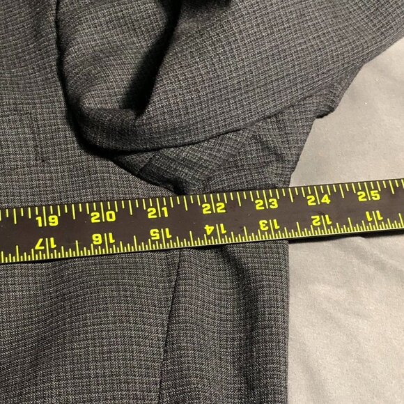 Evan-Picone Mens Suit Blazeer Jacket 42R Wool Gray Houndstooth Single-Breasted - Picture 5 of 15